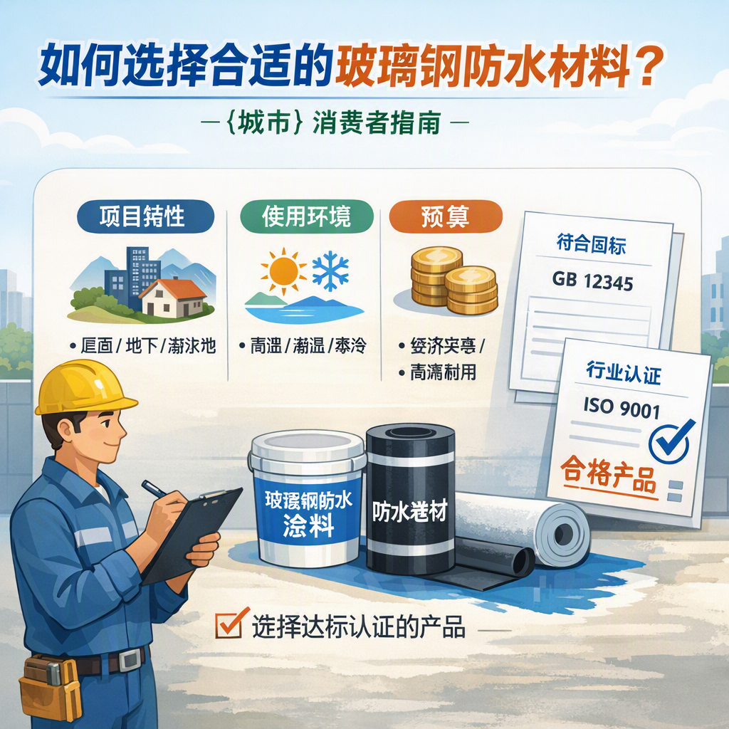 如何判定玻璃钢防水材料的合格标准？ 北屯 消费者指南